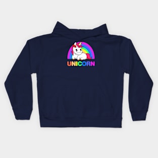 Kawaii Rainbow Unicorn Kids Hoodie